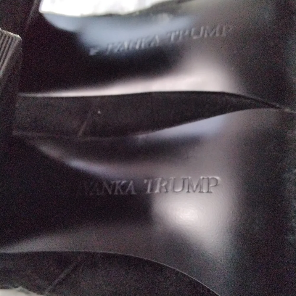 Ivanka Trump Black Suede Over The Knee Boots Size 5.5